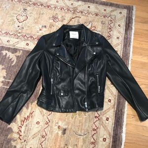 Faux leather jacket